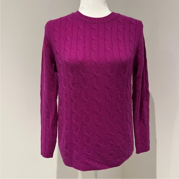Two Bees Cashmere 100% Cashmere Pink Sweater, M- Feminine, Cozy, Chic *A7 - Picture 1 of 3
